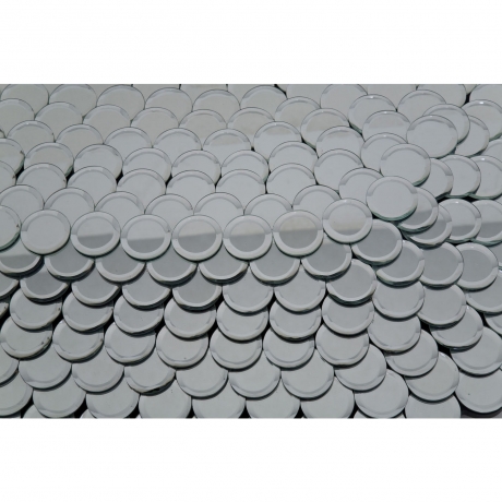 Зеркало Discs, коллекция "Диски" 49*101*4, Стекло, МДФ, Бесцветный