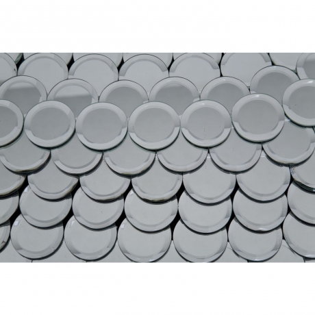 Зеркало Discs, коллекция "Диски" 49*101*4, Стекло, МДФ, Бесцветный