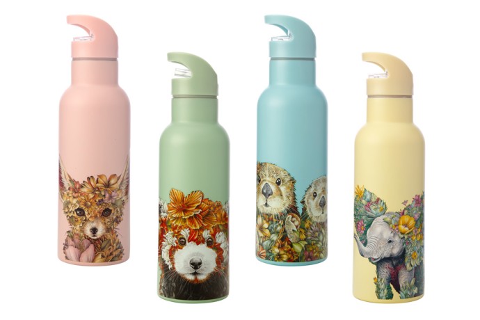Термос-бутылка вакуумная Живая планета, панда, 0,5 л. Maxwell & Williams