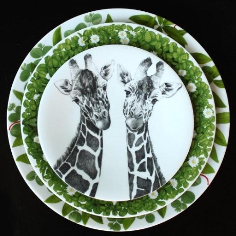 Тарелка десертная Giraffe, 22 см. WILD SPIRIT Taitu
