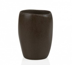 Стакан для зубных щеток матовый коричневый Andrea House