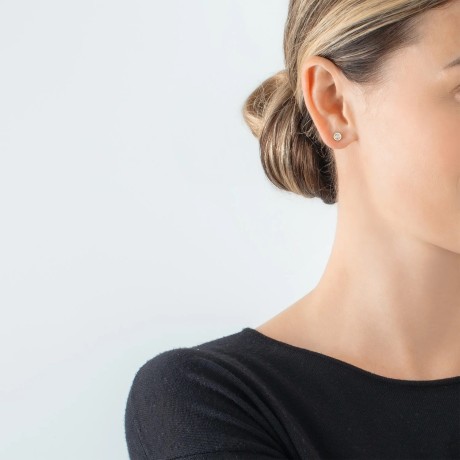 Пусеты Crystal-Gold Coeur de Lion