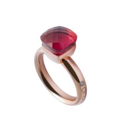 Кольцо Firenze light fuchsia 18.5 мм. Qudo