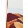 Картина в рамке Desert Dunes, коллекция "Дюны пустыни", ручная работа 120*80*3, Бумага, Стекло, МДФ, Алюминий, Коричневый