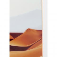 Картина в рамке Desert Dunes, коллекция &quot;Дюны пустыни&quot;, ручная работа 120*80*3, Бумага, Стекло, МДФ, Алюминий, Коричневый