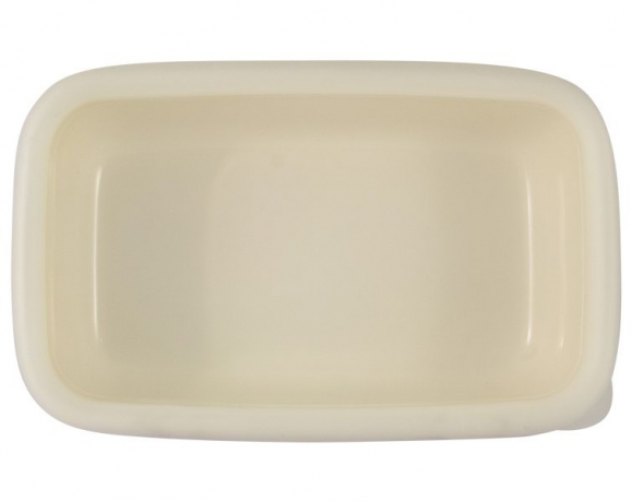 Лоток эмалированный с крышкой Воспоминание, 21х13.5х6.5 см. EJIRY