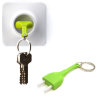 Брелок+держатель для ключа Unplug, зеленый, Qualy