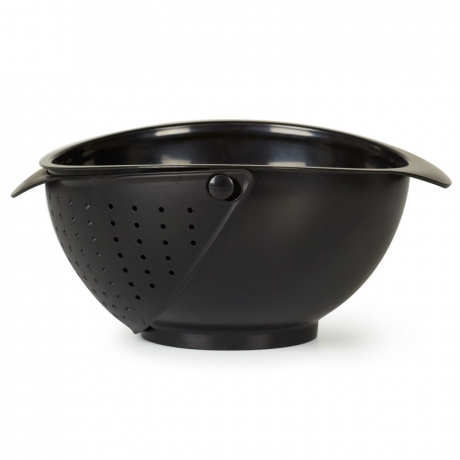 Миска-дуршлаг Rinse черная