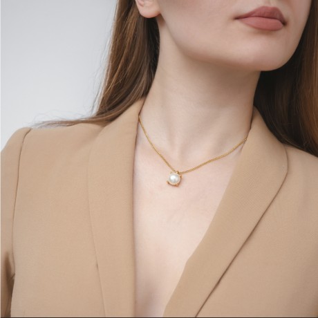 Колье MANNY SG WHITE PEARL Dyrberg Kern