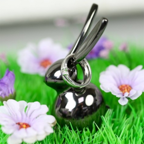 Подставка для колец Zoola Кролик титаниум