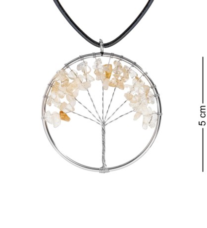 NP-02/2 Кулон с камнями "Цитрин"