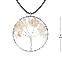 NP-02/2 Кулон с камнями "Цитрин"