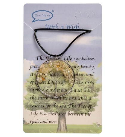 NP-02/2 Кулон с камнями "Цитрин"