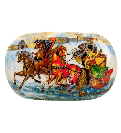 ШК-80/ 1 Шкатулка "Тройка" 10х6,5