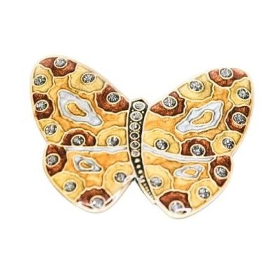 Заколка для волос Бабочка мини G73124 BR/G Clara Bijoux 