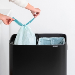 Мусорный бак Touch Bin Bo Hi (2 х 30 л), Черный матовый Brabantia