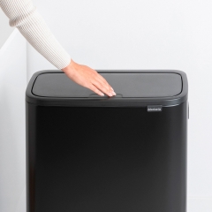 Мусорный бак Touch Bin Bo Hi (2 х 30 л), Черный матовый Brabantia