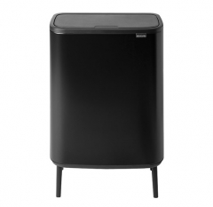 Мусорный бак Touch Bin Bo Hi (2 х 30 л), Черный матовый Brabantia