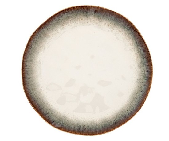 Тарелка обеденная Nuances, коричневая, 26 см. Easy Life