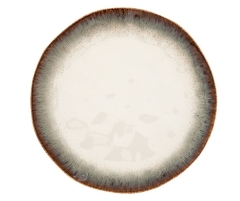 Тарелка обеденная Nuances, коричневая, 26 см. Easy Life