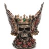 WS-1067 Статуэтка "Крылатый череп в короне"