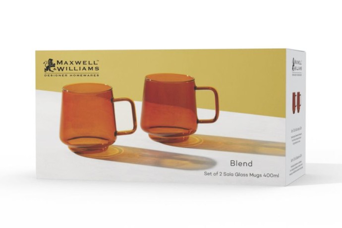 Набор кружек Blend Sala, янтарный, 0,4 л. 2 шт. Maxwell & Williams