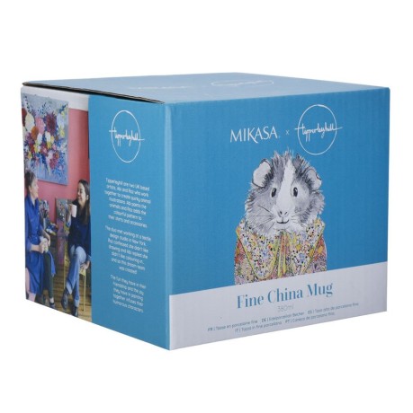 Кружка фарфоровая Mikasa Tipperleyhill с принтом морской свинки, 380 мл. Kitchen Craft