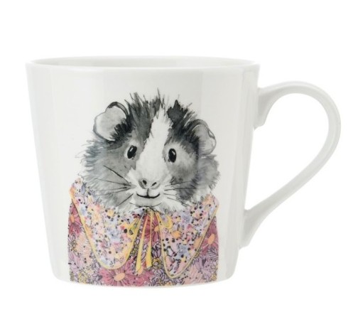 Кружка фарфоровая Mikasa Tipperleyhill с принтом морской свинки, 380 мл. Kitchen Craft