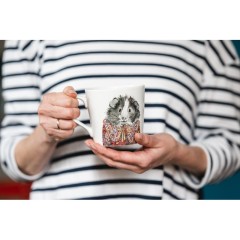 Кружка фарфоровая Mikasa Tipperleyhill с принтом морской свинки, 380 мл. Kitchen Craft