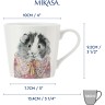 Кружка фарфоровая Mikasa Tipperleyhill с принтом морской свинки, 380 мл. Kitchen Craft