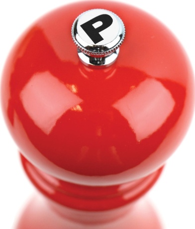 Мельница для перца 18 см, красный лак, дерево, Paris Peugeot