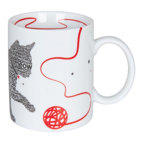 Кружка, 330 мл. "Шрифт кот" Koenitz