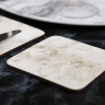 Набор из 6 подставок, 10x10см. Grey Marble Kitchen Craft