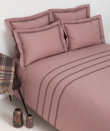 Пододеяльник "АКЦЕНТ", перкаль, 200х220см. карминово-розовый, BOVI