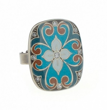 Кольцо K72289 BL Clara Bijoux