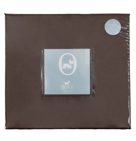 Простыня прямая (SB), сатин, 220x240см. шоколад, BOVI