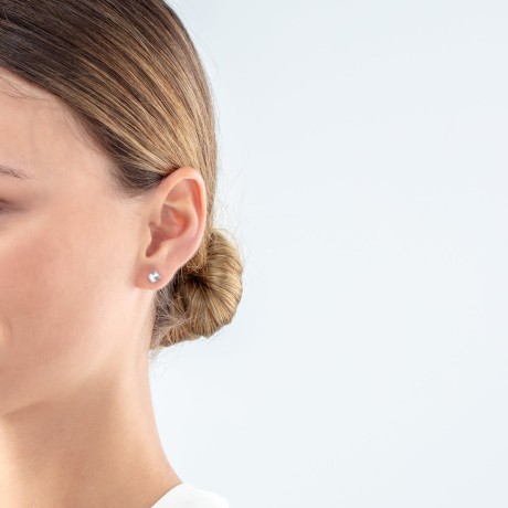 Серьги Crystal-Silver Coeur de Lion