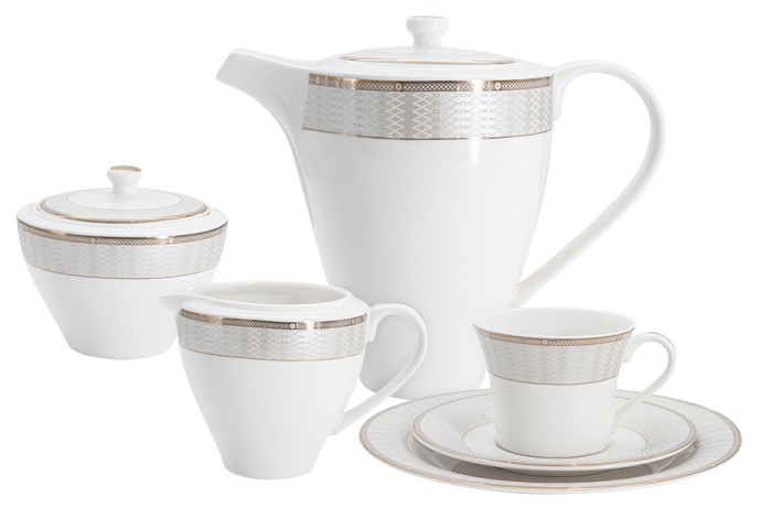 Чайный сервиз Амалия, 6 персон, 21 предмет, Emily