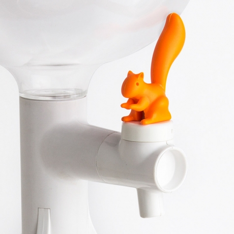 Кулер настольный Thirsty Squirrel, 3 л, оранжевый, Qualy