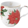 Кружка Пуансеттия и ягоды, 0,35 л. Easy Life