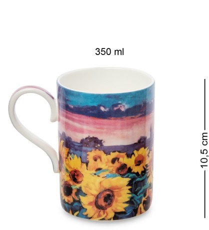 JK-299 Кружка "Подсолнухи" (Semi di Girasole Pavone)