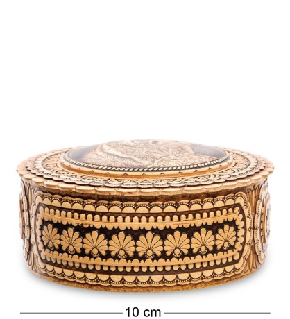 BST-401/ 9 Шкатулка "Медведь" (береста)