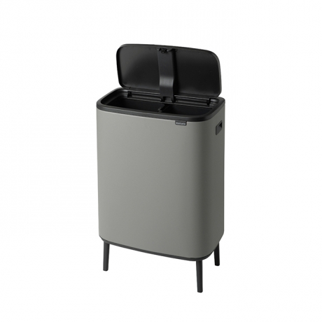 Мусорный бак Touch Bin Bo Hi (2 х 30 л), Минерально-серый Brabantia
