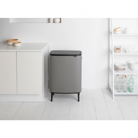 Мусорный бак Touch Bin Bo Hi (2 х 30 л), Минерально-серый Brabantia