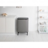 Мусорный бак Touch Bin Bo Hi (2 х 30 л), Минерально-серый Brabantia