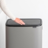 Мусорный бак Touch Bin Bo Hi (2 х 30 л), Минерально-серый Brabantia