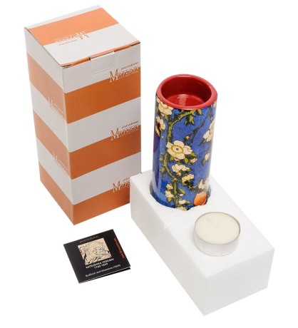 pr-TC09HOK Подсвечник "Bullfinch and Blossoms" Кацусика Хокусай (Museum Parastone)