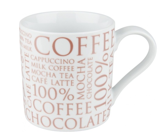 Кружка "100 % Кофе" белая, 370 мл. KONITZ