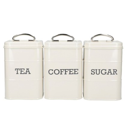 Набор емкостей для хранения чая, кофе, сахара, крем. LIVING NOSTALGIA Kitchen Craft
