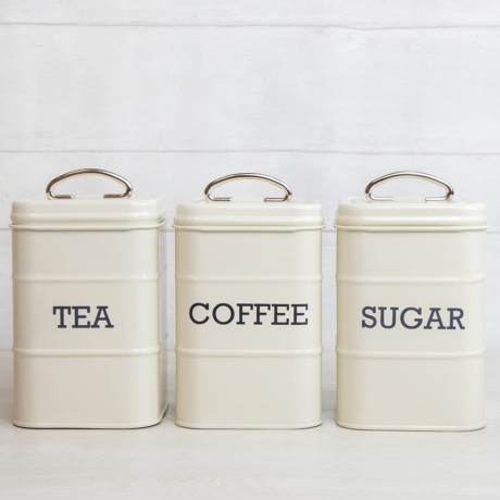 Набор емкостей для хранения чая, кофе, сахара, крем. LIVING NOSTALGIA Kitchen Craft